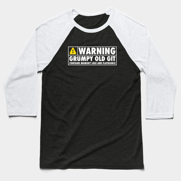 Grumpy Old Git Baseball T-Shirt by The Gift Hub